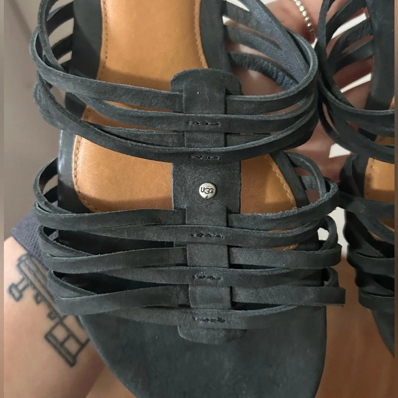 UGG Navy  Blue Sandals - Picture 2 of 3